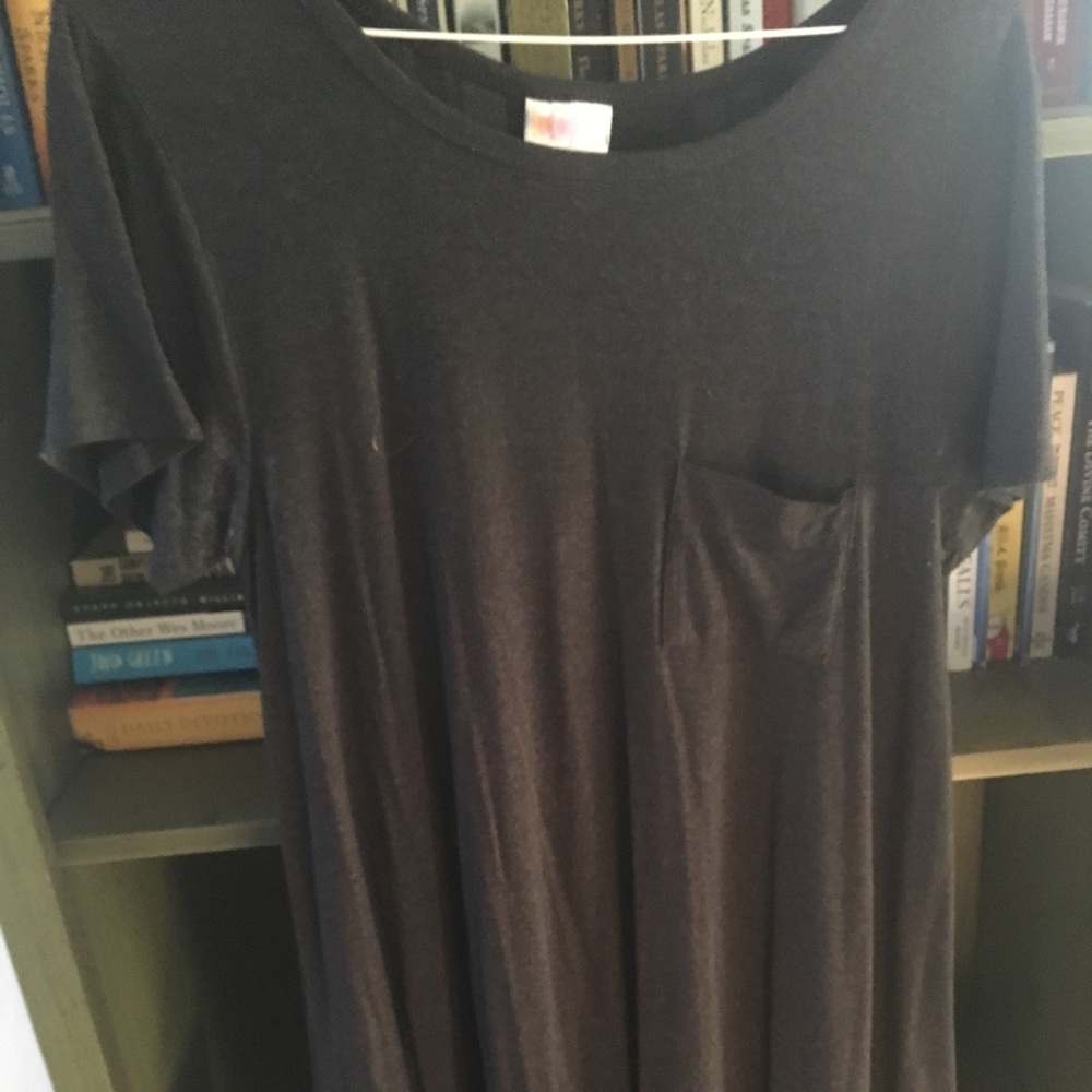 Lularoe charcoal grey Carly dress
